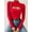 Red, variant on MOYIKO Cutout Front Mock Turtle Neck Long Sleeve Shirts for Women Fitted Tops Tees