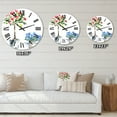 thumbnail image 4 of Designart 'Blue And Red Houseplants' Traditional Wall Clock, 4 of 5