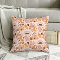 thumbnail image 3 of Square Throw Pillow Covers with Core, Retro Boho Chic Tribe Prints Pillows for Sofa Beds, 16 x 16 inches Multicolor, 3 of 9