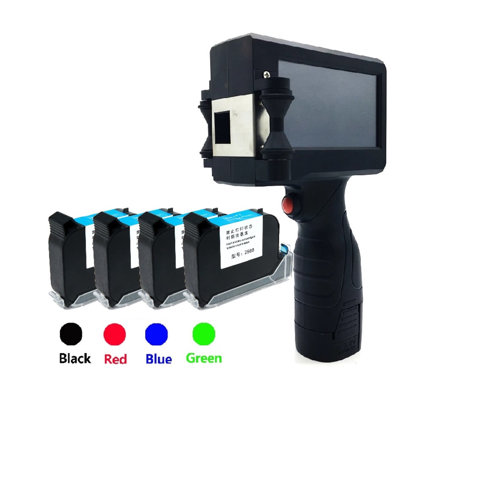 Handheld Inkjet Printer 1/2 Inch Touch Coder Label Print Machine With USB Import QR /Barcode/ Logo 12.7mm Printer ,Versatile Surface Compatibility