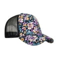 thumbnail image 6 of Siminsem Fashion Flowers Print Baseball Cap for Women Men Under $8 Breathable Mesh Hip Hop Sun Hat for Beach Sport UPF 40+ Lightweight Quick Dry Outdoor Cap with Flat Visor and Adjustable Strap, 6 of 9