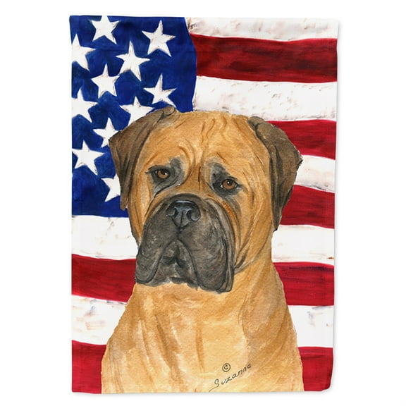 USA American Flag with Bullmastiff Garden Flag