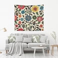 thumbnail image 2 of Yayeee Tapestry Wall Hanging for Bedroom 80" x 60" Living Room Home Wall Art Decor, Vibrant Floral, 2 of 7