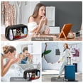 thumbnail image 7 of YOOLIFE Initial Travel Makeup Bag Pouch, Clear Toiletry Bag for Women Travel Accessories Cosmetic Bag Skin Care for Teen Make Up Bags Birthday Gifts for Women Unique Teacher Mom Friends Gifts Black N, 7 of 7