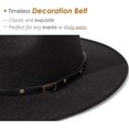 thumbnail image 3 of SURJDE Women Belt Buckle Fedora Hat, 3 of 7