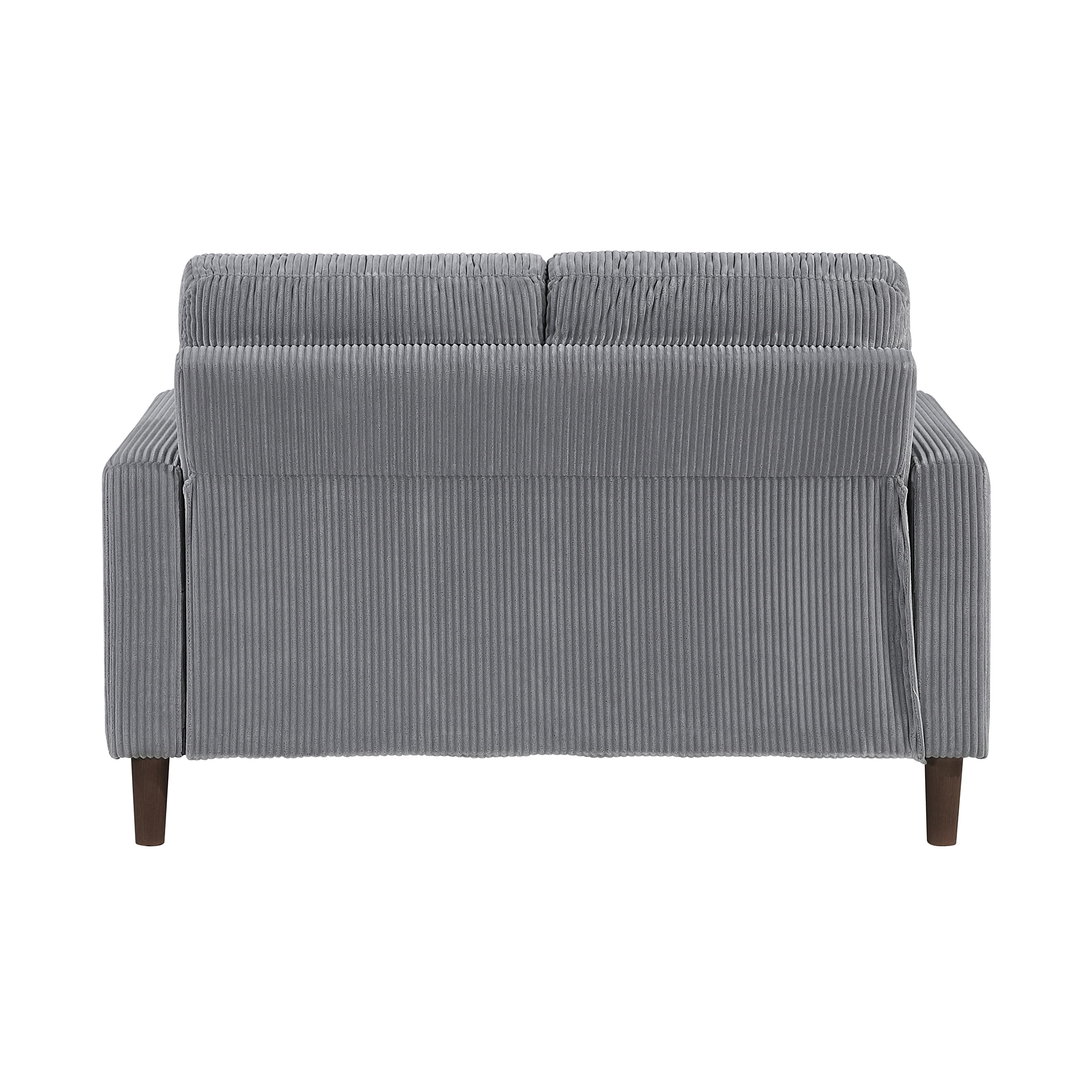 OakvillePark Mapleholt Corduroy Loveseat, Gray