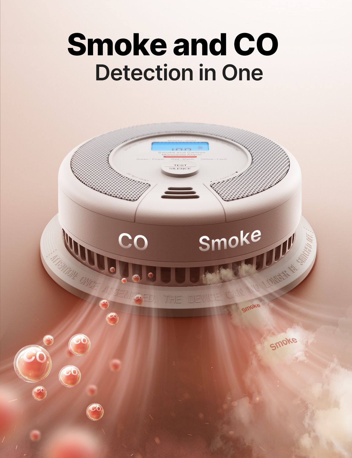 X-Sense Combination Smoke and Carbon Monoxide Alarm, 10-Year photo 4