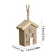thumbnail image 3 of Adornos navideños, adornos navideños, regalos navideños, casa de Navidad de madera maciza, adorno colgante de árbol en miniatura, casa de madera, decoraciones colgantes decorativas, colgante de madera, 3 of 6