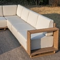 thumbnail image 4 of MF Studio 8-Piece Wicker Patio Furniture Set, L Shaped Outdoor Sectional Set with 2 Ottomans, Beige, 4 of 12