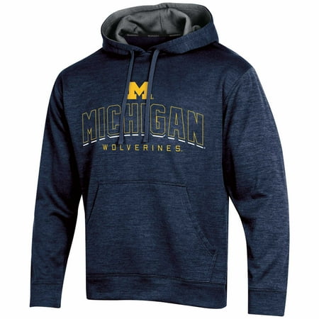 Men's Russell Navy Michigan Wolverines Synthetic Pullover Hoodie