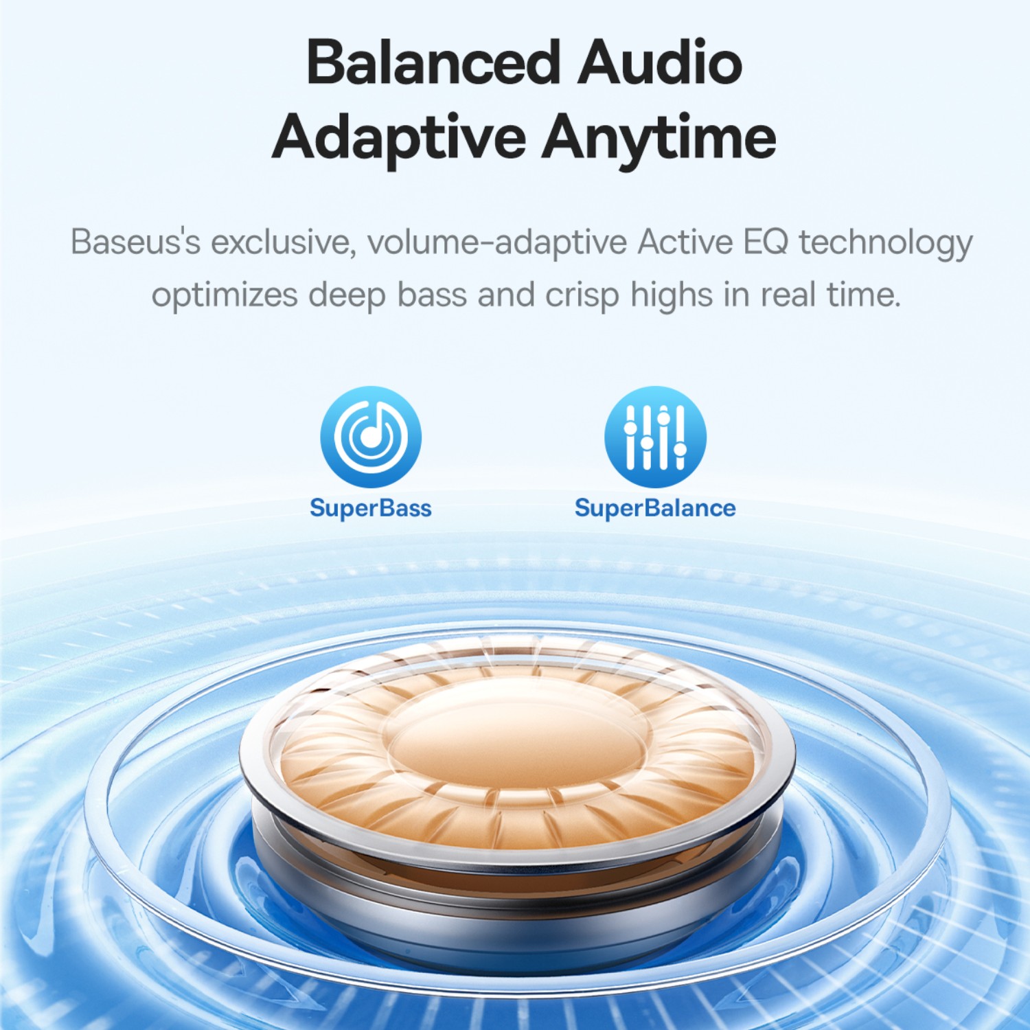 Baseus BP1 Pro Wireless Earbuds, Hi-Res Audio, Adaptive ANC, 55H Playtime, 6 Mics, IP55 Water-Resistant, Bluetooth 6.0, In-Ear Headphones with Charging Case