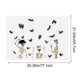 thumbnail image 3 of ShaoXinWan Halloween Static Window Clings, Spider Pumpkin Bat Castle Skeleton No-Glue Glass Decals, Reusable Decor For Household Window And Party Venue, 3 of 6