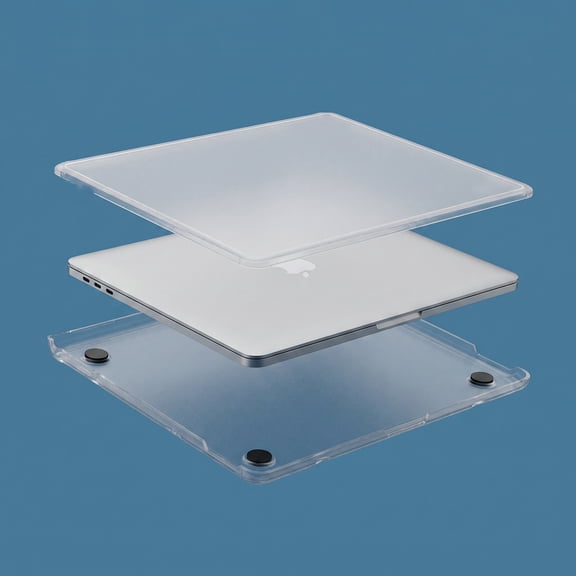 TABLZONE Clear Laptop Protective Case with Matte Anti-Smudge and Non- Bottom for Secure Laptop