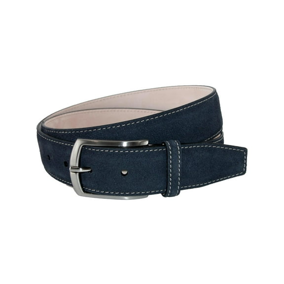 CrookhornDavis  Monza Suede Belt with Contrast Stitch (Men)
