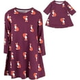 thumbnail image 2 of Leveret Girl and Doll Cotton Dress Fox 12 Year, 2 of 4