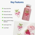 thumbnail image 3 of shiyou-Printable Sticker Paper for DIY Crafts, Glossy Clear, 8.5" x 11", Laser & Inkjet Printers, 7 Sheets (4397), 3 of 4