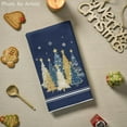 thumbnail image 4 of Blue Xmas Tree Merry Christmas Kitchen Towels Dish Towels, 18x26 Inch Farmhouse Star Snowflakes Decoration Cleaning Set of 2, 4 of 12