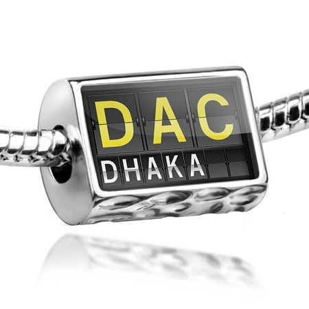 Bead DAC Airport Code for Dhaka Charm Fits All European