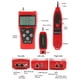 thumbnail image 5 of Tholdsy Pantalla digital Probador de cable Ethernet Rastreador de cable de red portátil Medición de longitud de cables Medición de puerto de Teléfono y Comunicación, 5 of 6