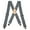 Grey, variant on Men Suspender For Work 2 inch Adjustable Work Suspender With Heavy Duty clips For Big and Tall