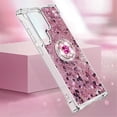 thumbnail image 3 of Liquid Quicksand Case for Samsung Galaxy S25 Ultra (Not S25) with Diamond Kickstand, Luxury Fun Glitter Sparkle Flowing Clear Bling Cover Case for Samsung Galaxy S25 Ultra. -Pink, 3 of 7