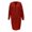 Red, variant on Women's Cardigan, New Long Lazy Style Solid Color Sweater for Women In Autumn and Winter Loose Versatile Long Sleeved Knitted Winter Coat for Women