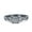 Black, variant on Simulated Cubic Zirconia Size-5 Halo Art Deco Ring Round Wedding Engagement Infinity Band 925 Sterling Silver