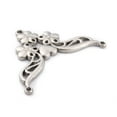 thumbnail image 2 of 10pcs Resistant 304 Stainless Steel Chandelier Components Links Wing with Heart Flower Stainless Steel color 36x47x3mm Hole: 1.5mm and 2mm, 2 of 3