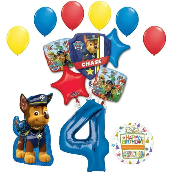 Chase and Friends 4th Birthday 14 pc Balloon Bouquet Decorations
