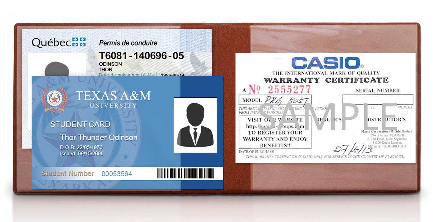 Insurance Card Holder Walmart / Car Registration And