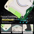 thumbnail image 3 of FJLBDE Case for iPad mini 5th/4th Generation 7.9 inch with 360 Kickstand, Shoulder Strap Carrying Protective Cover, Multicolor Green, 3 of 6