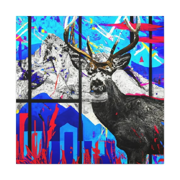 Majestic Mountain Forest. - Canvas