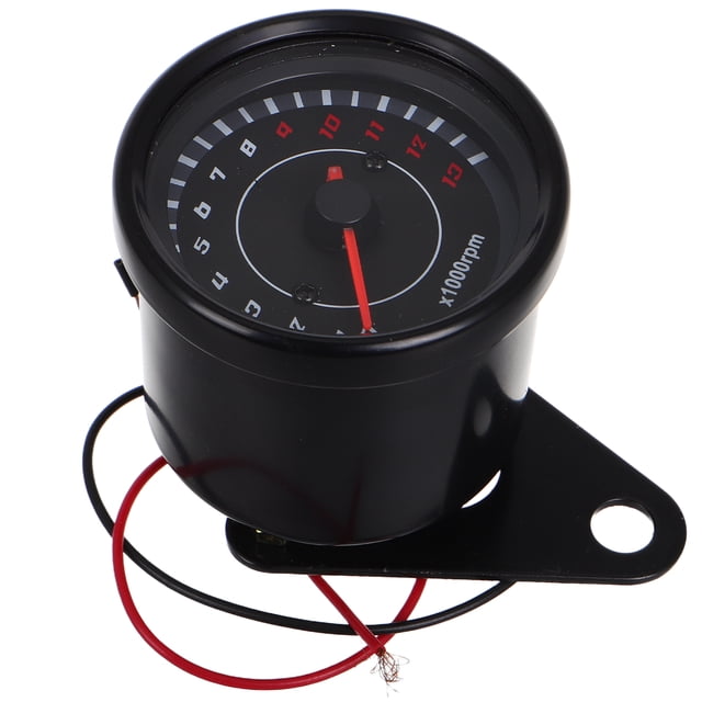 Tacómetro universal para motocicleta con retroiluminación LED para motores monocilíndricos Velocímetro de 13 000 RPM para motocicletas modificadas