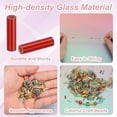 thumbnail image 2 of Uxcell 1800-Pack Cuentas Bugle, Cuentas de Vidrio de Tubo de Bordado de 2x7mm para Manualidades DIY/Pulsera/Collares Rojo, 2 of 7