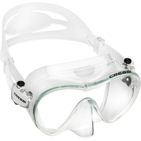 F1 Frameless Mask, White, Cressi is a Real diving, snorkeling and swimming Italian brand, since 1946. By