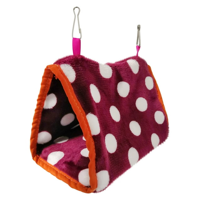 Fiudx Casa para Pájaros Cálida de Invierno, de Lana Suave, Cómoda Cabaña Colgante, Cama o Casa para Loros, Reduce El Estrés, Fácil de Colgar, Disponible En Tres Tamaños, Regalo Perfecto para Pájaros.