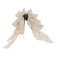 thumbnail image 3 of Unique Bargains 1 Pc Hair Clip Floral Bow Pattern Claw Clip 7.87"x1.77"x12.20" White Orange, 3 of 5