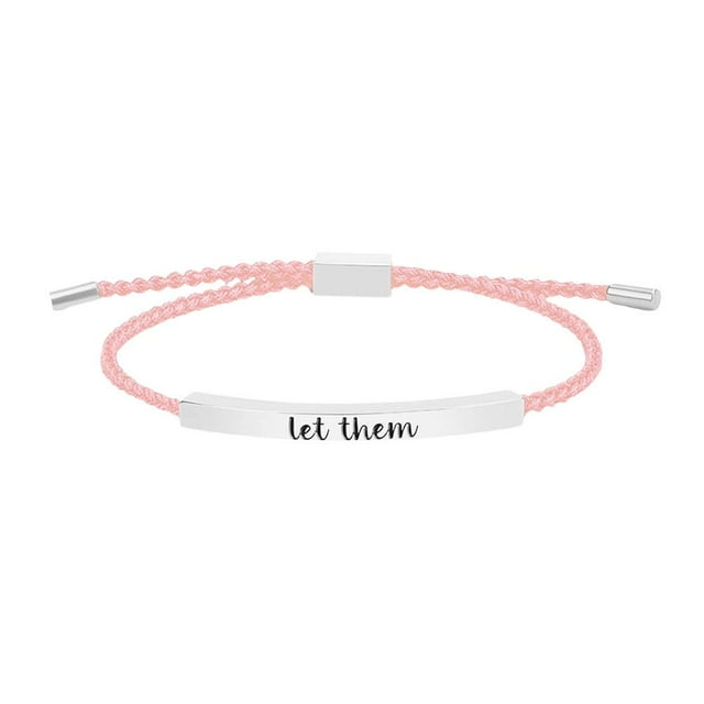 CAIROYAR Pulsera de tubo Let Them Pulsera de tubo motivacional Regalo de amistadÐσ