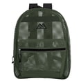 thumbnail image 3 of Solid Color Transparent See Through Mesh Stadium Approved Backpack for Travel and Commuting in Hunter Green, 3 of 9