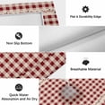 thumbnail image 6 of Country Star Plaid Outdoor Rug for Patio/Deck/Porch, Non-Slip Large Area Rug 5 x 7 Ft, Retro Red American Farm Barn Berry Indoor Outdoor Rugs Washable Area Rugs, Reversible Camping Rug Carpet Runner, 6 of 8