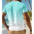 thumbnail image 5 of Mgmyaa Mens Summer Casual Pullover T-Shirts Crew Neck Gradient Color Short Sleeve Tops, 5 of 5