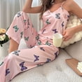 thumbnail image 1 of Pijama de mujer con tirantes, falda, pantalón, traje, ropa de casa estampada de moda, 1 of 4