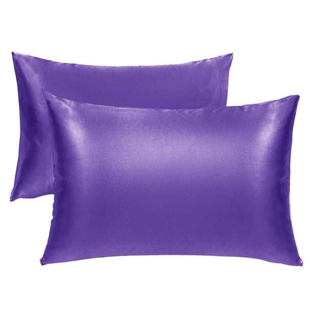 Funda de almohada de satén de seda artificial 2pcs Funda de almohada para el hogar Funda de almohada para dormir, ZT01-305 Eigraketly HA003600-01