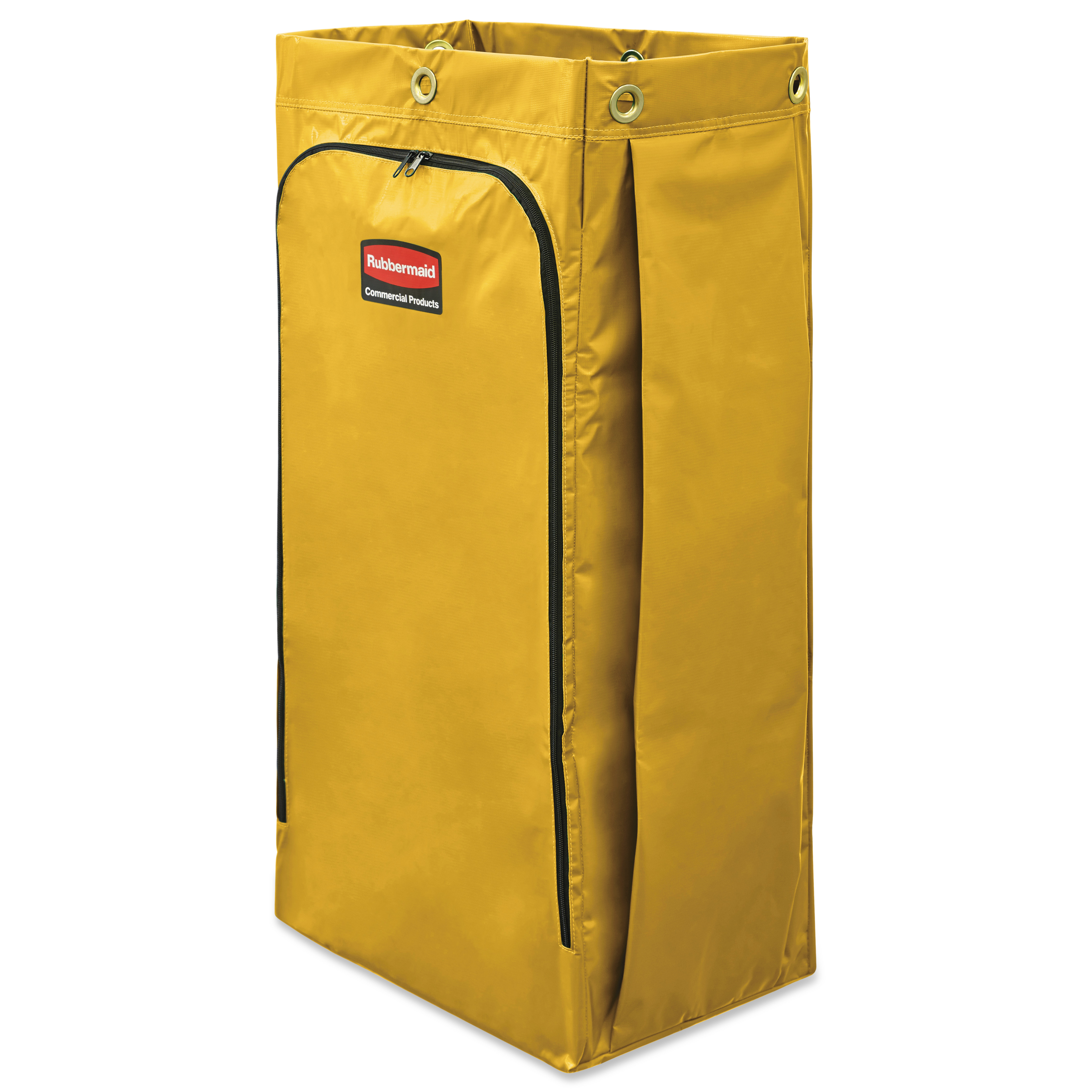 Rubbermaid Commercial Vinyl Cleaning Cart Bag, 34 gal, Yellow, 17 1/2w