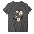 thumbnail image 3 of Delliss Womens Short Sleeve Fashion Print Crew Neck Shirts Loose Casual Tee T-Shirt, 3 of 3