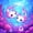 Blue Purple Pink, variant on Meiyoeat Cosmic Kawaii Axolotl Twin Comforter Sets 2pcs, Whimsical Galaxy Planet Pattern Bedding Set, Purple Pink