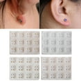 thumbnail image 2 of 12 Pairs Mini CZ Crystals Ear Studs Piercing Earrings Set Hypoallergenic Jewelry, 2 of 14
