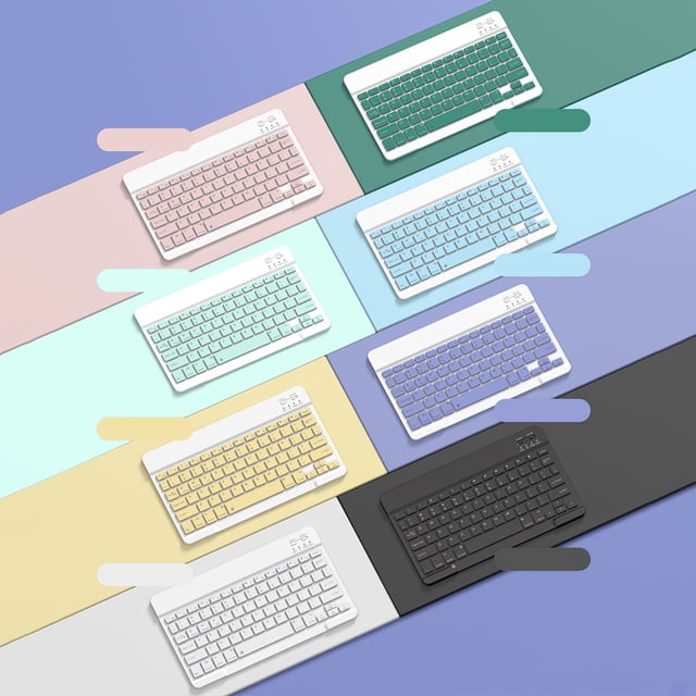 Teclado y Raton Xihbxyly Bluetooth Inalambricos Portatiles para PC y Tablet Android