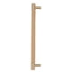 thumbnail image 5 of Tirador de puerta de armario Nikou cuero Latón 224 mm color beige, 5 of 15