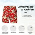 thumbnail image 6 of Picia Lilies Flowers pattern Mens Swim Trunks with Compression Liner Stretch Beach Shorts Quick Dry with Zipper Pockets No-Chafing Board Shorts-XX-Large, 6 of 9